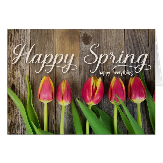 tulipes à ressort rouge (Devant horizontal)