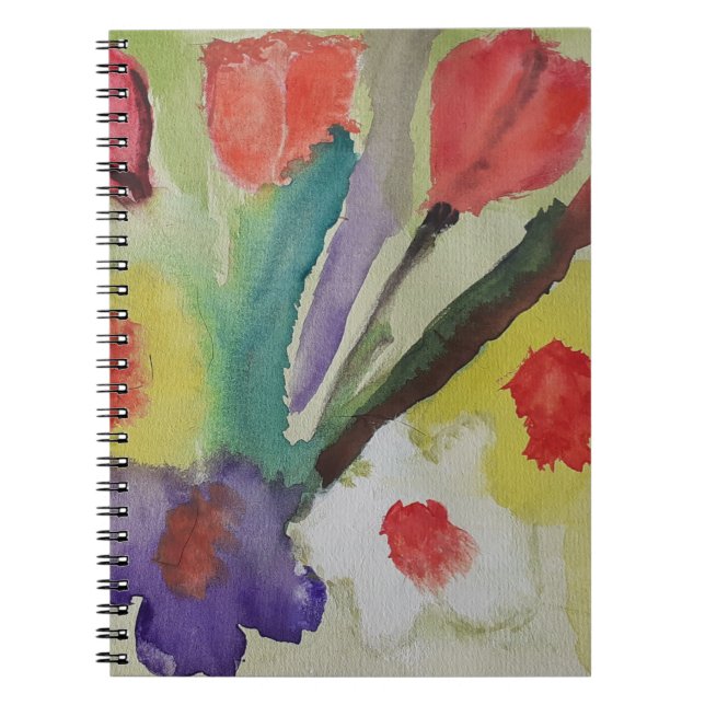 Tulipes Abstraites et Carnet de fleurs de printemp (Devant)