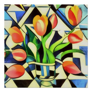 Tulipes Art Déco Artistique