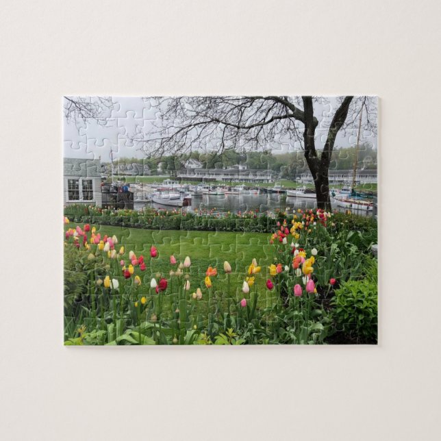 Tulipes balnéaires Cape Porpoise, Maine puzzle 110 (Horizontal)