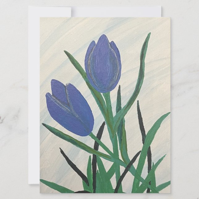 Tulipes bleues (Devant)
