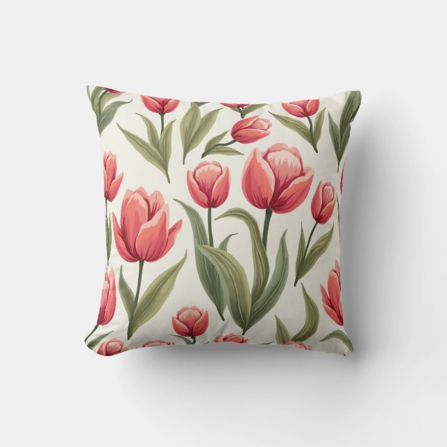 tulipes coussin coussin (Recto)