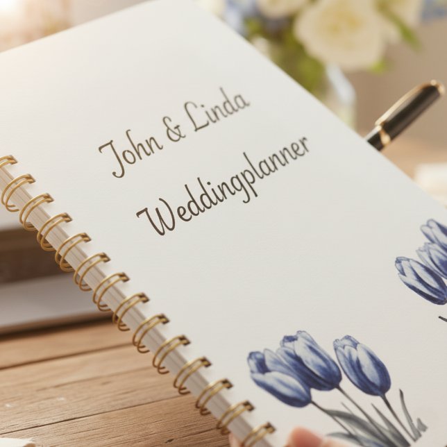 Tulipes dans Delft Blue, personnalisable (Créateur téléchargé)