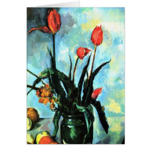 Tulipes dans un vase par Paul Cezanne, Art ancien