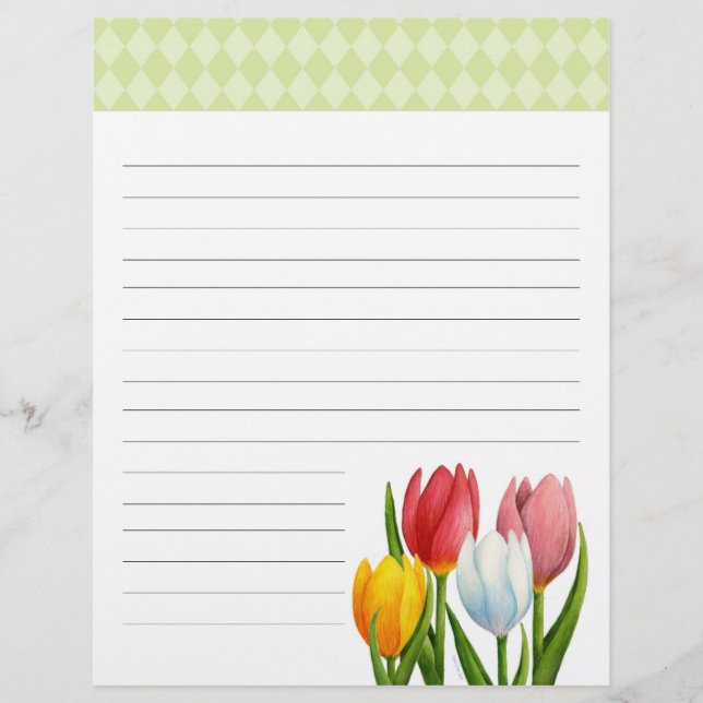 Tulipes de printemps en-tête (Devant)
