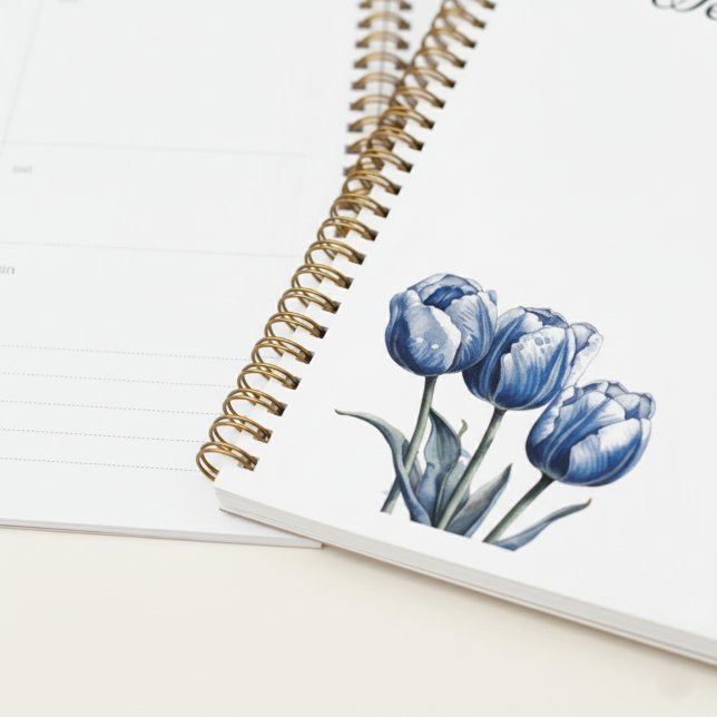 Tulipes en bleu de Delft, personnalisables  (Créateur téléchargé)