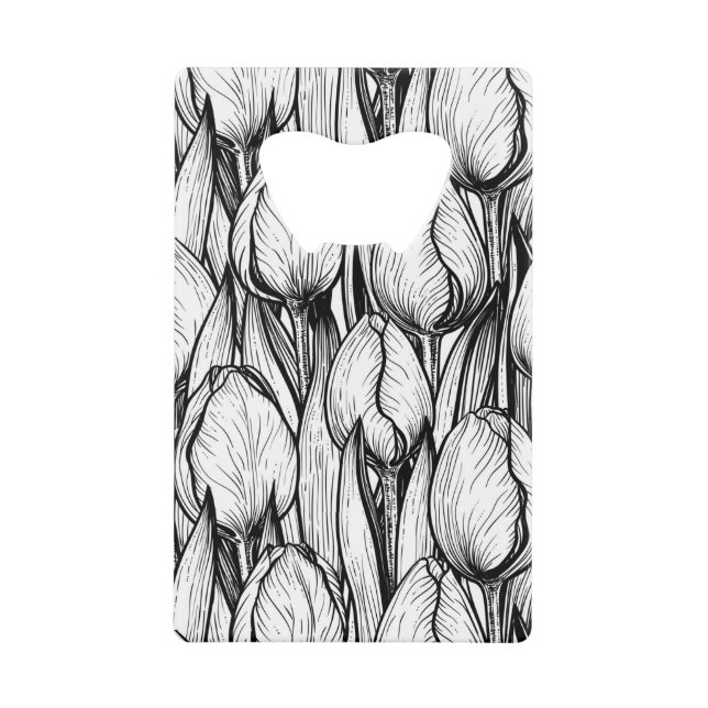 Tulipes en noir et blanc (Devant)