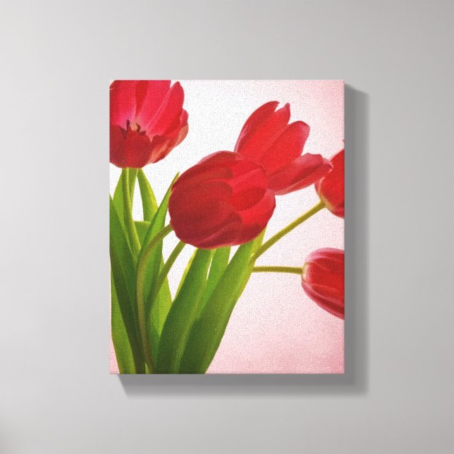 Tulipes Enveloppé Toile Impression (Recto)