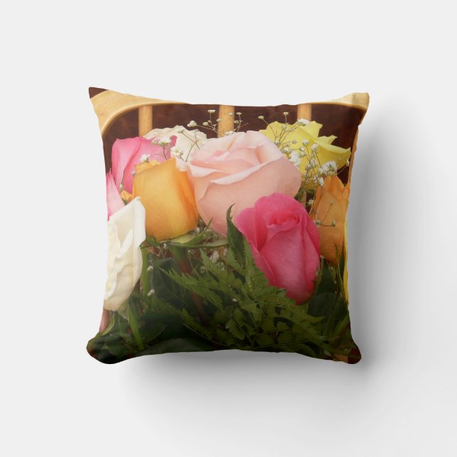 Tulipes et coussin de roses (Recto)