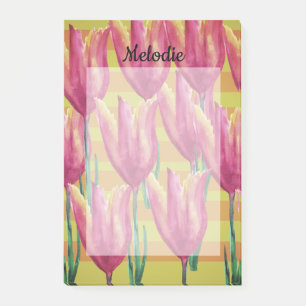 Tulipes et lignes Post-it Notes