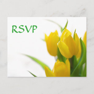 Tulipes jaunes - Carte de réponse