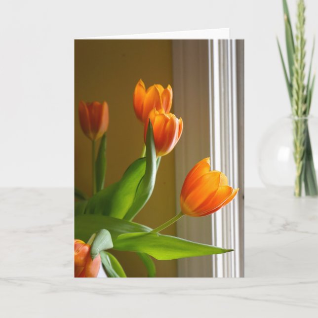 Tulipes orange | Brad Hines Photographe Carte pour (Devant)