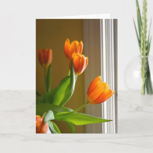 Tulipes orange   Brad Hines Photographe Carte pour