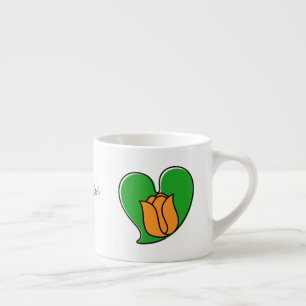 Tulipes Orange - Tasse à Expresso 'Printemps d'Amo
