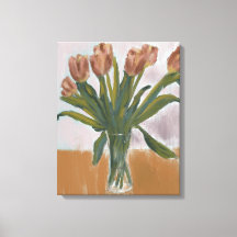 Tulipes roses Peinture sur toile