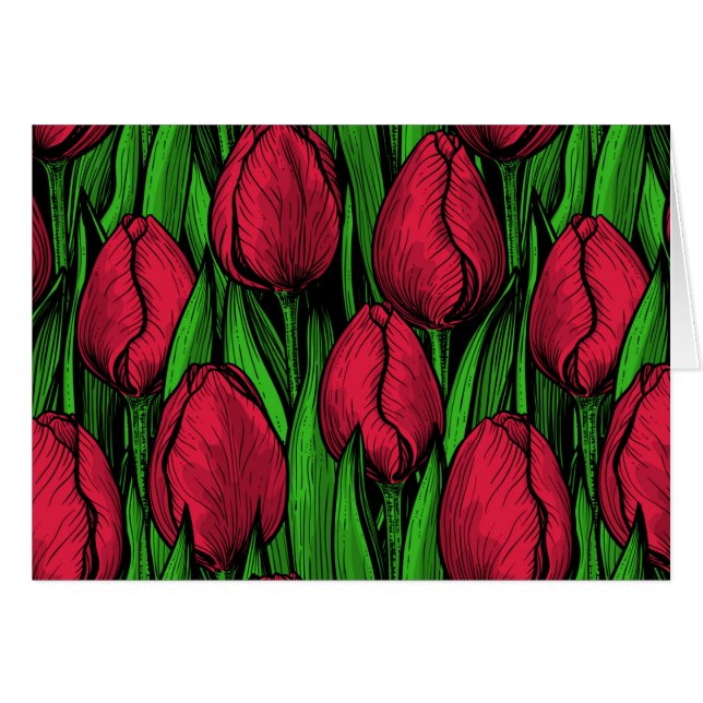 Tulipes rouges (Devant horizontal)