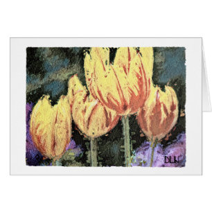 Tulipes Rouges et Jaunes / Floral / Aspect Aquarel