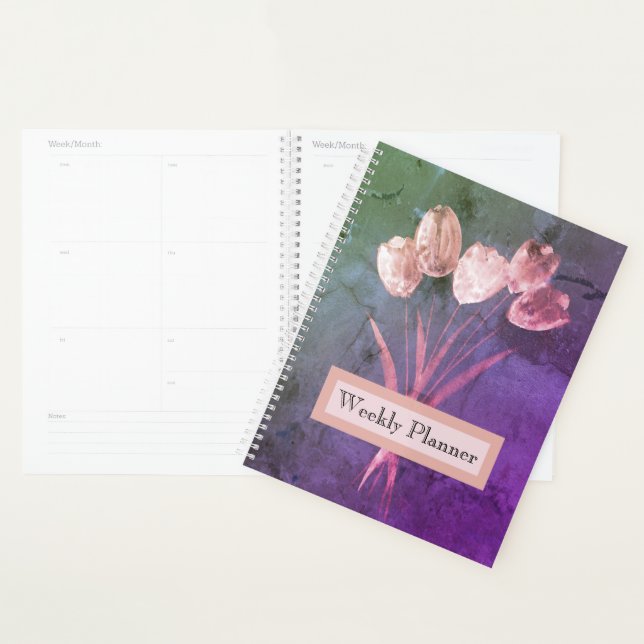 Tulipes rustiques aquarelle (Devant avec enveloppe)