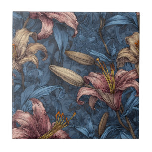 Tulipes Vintage Gras Carreaux Pour Intérieurs Cosy