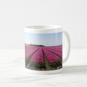 Tulipes violettes Champ Panoramique café Mug