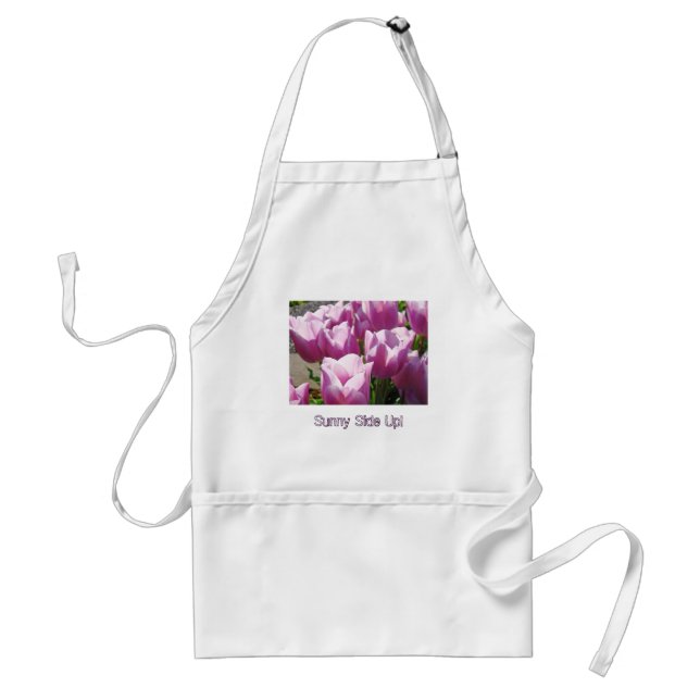 Tulipes violettes de la nature tablier Sunny Side  (Devant)