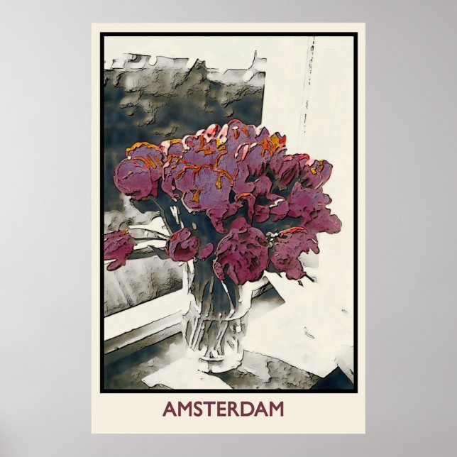 TULIPS en AMSTERDAM, affiche (Devant)