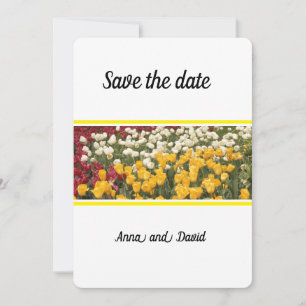 Tulips of Spring Flat Enregistrer la carte Date