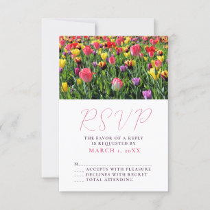 Tulips Printemps mariage RSVP