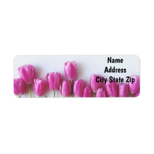 **TULIPS PURPLE** ÉTIQUETTE DE ADRESSE