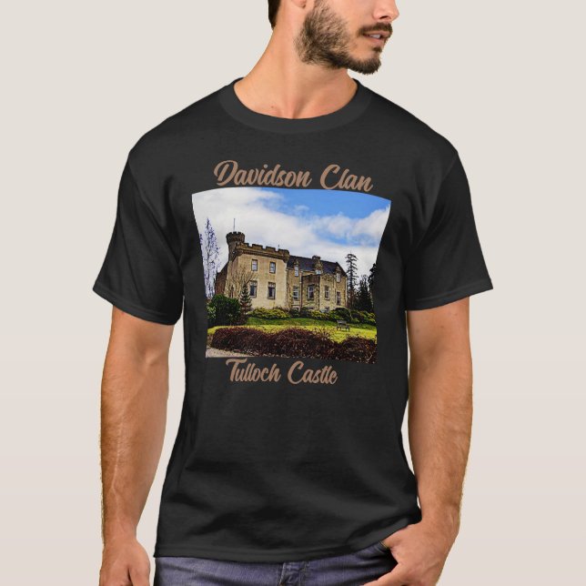 Tulloch Castle - Scottish Davidson Clan T-Shirt (Devant)