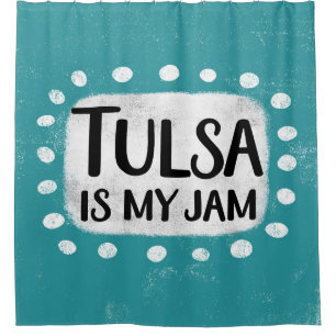 Tulsa Est Mon Rideau De Douche De Jam