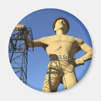 Tulsa, OK Golden Driller Magnet