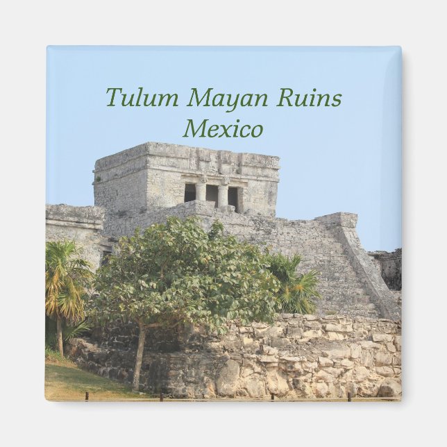 Tulum Mayan Ruins, Mexique Aimant Voyage (Devant)