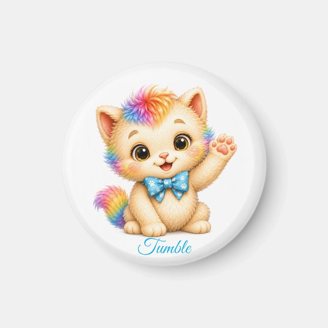 Tumble le Magnet de Chat (Devant)