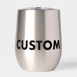 Tumbler à vin personnalisé en acier inoxydable the