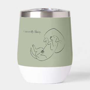 Tumbler à vin personnalisé Labrador Actuellement o