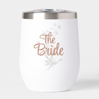 Tumbler de vin personnalisé pour la mariée Bohème 