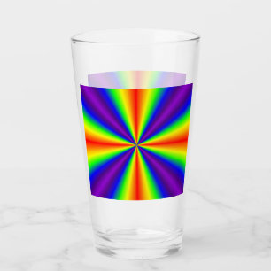 Tumbler en verre arc-en-ciel