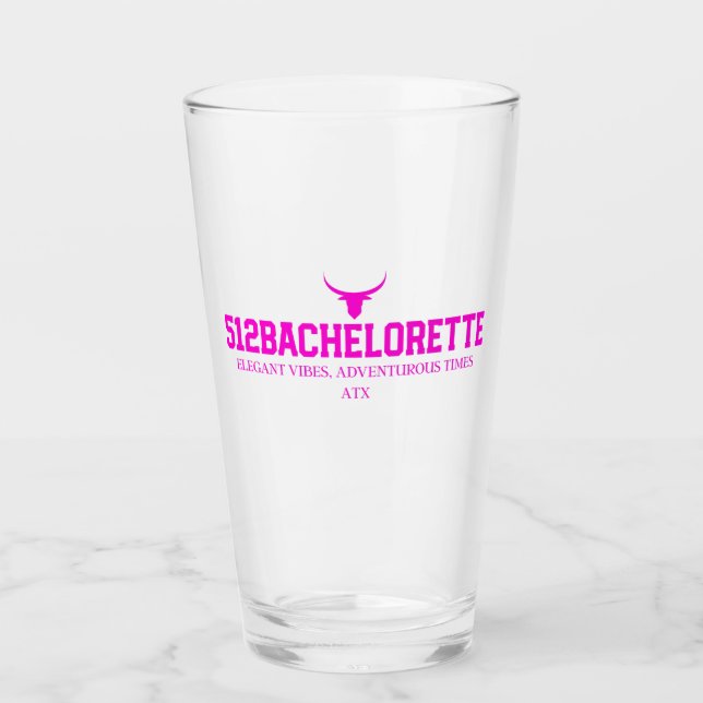 Tumbler en verre pour Bachelorette 512 (Devant)