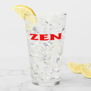 Tumbler en verre rouge Zen