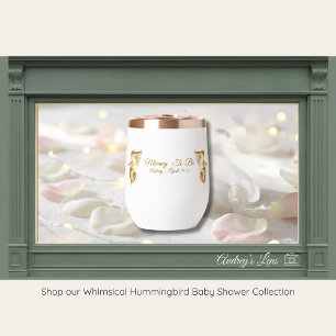 Tumbler pour Baby Shower sur le thème des Colibris