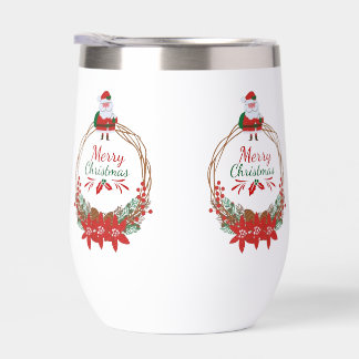 Tumblers de Noël et verre