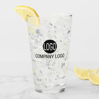 Tumblers en verre de logo personnalisé