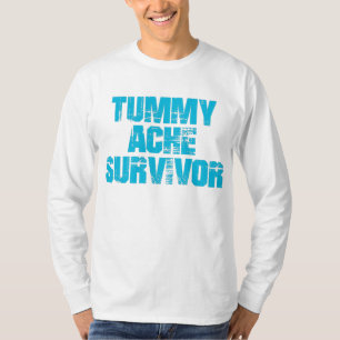 Tummy Ache Survivor Stomachache IBS Funny T-shirt