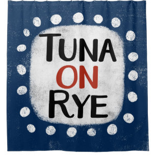 Tuna Sur Le Rideau De Douche À Ciel