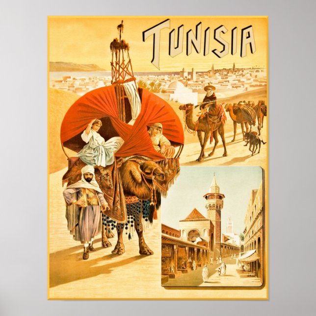Tunisia travel poster (Devant)