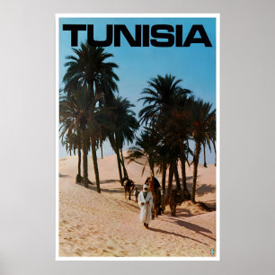 Tunisie Impression Afrique du Nord Affiche Voyage 