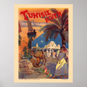 Tunisie Poster vintage 1899