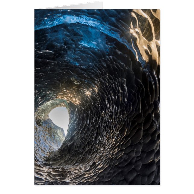 Tunnel à travers une grotte de glace, Islande (Devant)