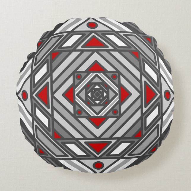 Tunnel Vision Round Coussin (Devant)